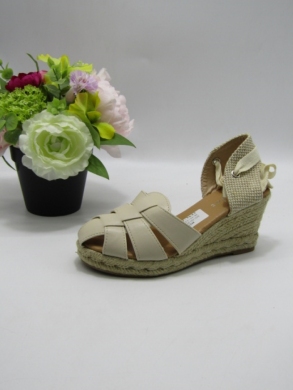Sandały damskie na koturnie (36-41) 260-06 BEIGE