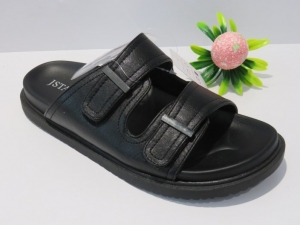 Klapki damskie na płaskim (36-41) ZYTX22039 BLACK