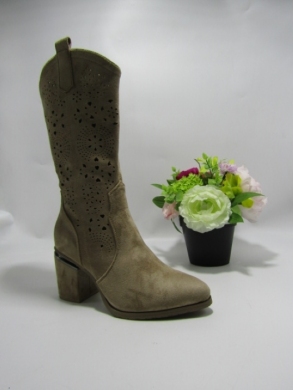 Kozaki damskie na obcasie (36-41) H2428-2 KHAKI