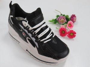 Buty sportowe damskie na płaskim (36-41) A34 BLACK/WHITE