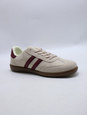 Buty sportowe damskie na płaskim (36-41) 77663-3 BE/WINE