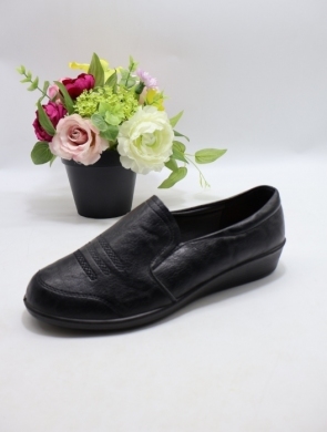 Półbuty damskie na płaskim (39-43) DTB2-5 BLACK