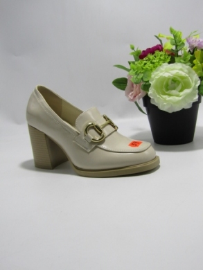 Półbuty damskie na obcasie (36-41) 9149 BEIGE