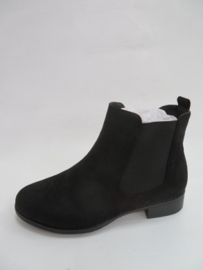 Botki damskie jesienne na płaskim (36-41) 16005-205 BLACK