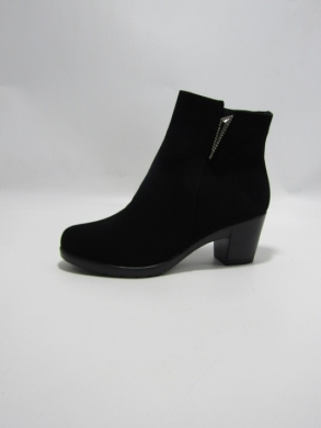 Botki damskie ocieplane na obcasie (36-41) 0-136 BLACK
