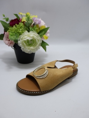 Sandały damskie na płaskim (36-41) 9301 CAMEL
