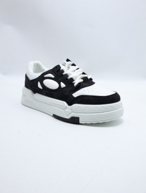 Buty sportowe damskie na płaskim (36-41) 1072 BL/WHITE