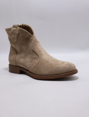 Botki damskie na płaskim (36-41) H255 KHAKI