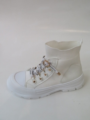 Trampki damskie na płaskim (36-41) HR-21 WHITE