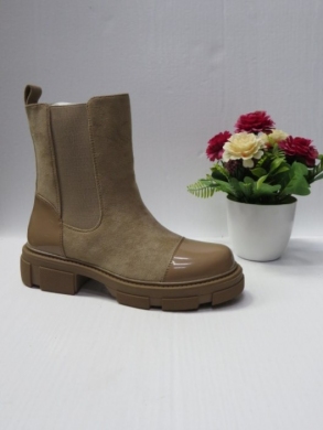 Botki damskie na płaskim (36-41) A798 TAUPE