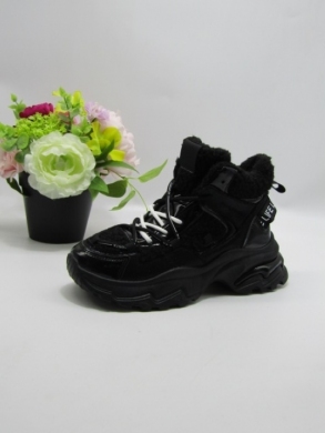 Buty sportowe damskie ocieplane (36-41) AF23-221 BLACK