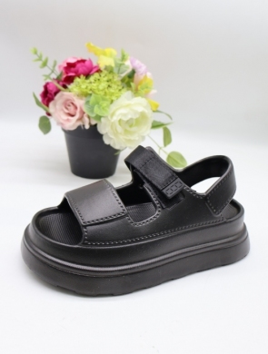 Sandały damskie na płaskim (36-41) 428 BLACK