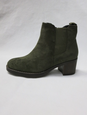 Botki damskie ocieplane na obcasie (36-41) 6617 GREEN
