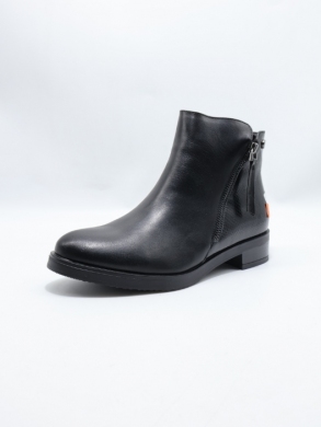 Botki damskie ocieplane na płaskim (36-41) C781 BLACK