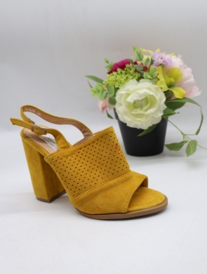 Sandały damskie na obcasie (36-41) N19-539 YELLOW
