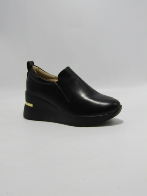 Półbuty damskie na koturnie (36-41) 1308 BLACK