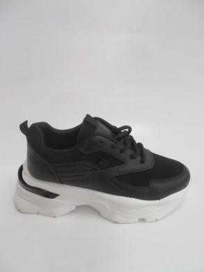 Buty sportowe damskie na płaskim (37-41) S219 BLACK