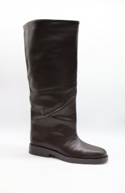 Kozaki damskie na płaskim (36-41) 5838 BROWN