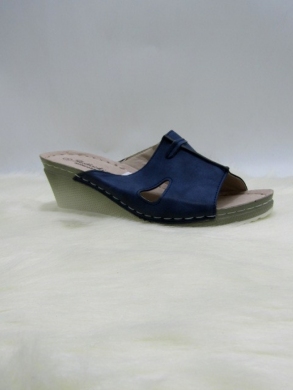 Klapki damskie na koturnie (36-41) 0522 NAVY