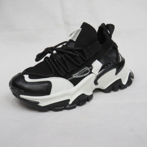 Buty sportowe damskie na płaskim (36-41) BL322 BLACK