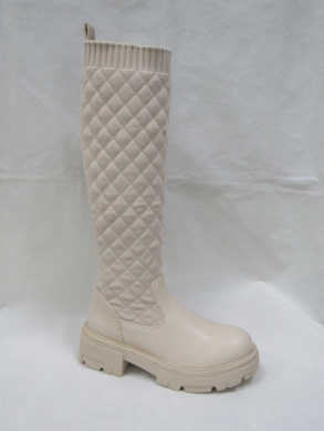 Kozaki damskie na płaskim (36-41) NS280 BEIGE