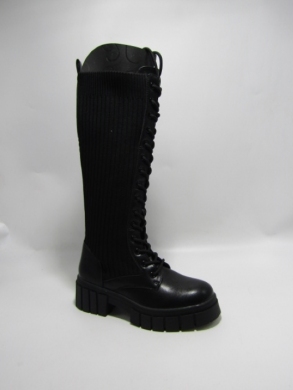 Kozaki damskie na płaskim (36-41) JW171 BLACK