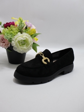 Mokasyny damskie na płaskim (36-41) 8716 BLACK