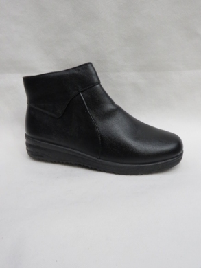 Botki damskie ocieplane na płaskim (36-41) X2226 BLACK