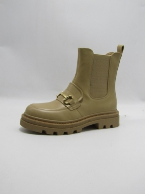 Botki damskie ocieplane na płaskim (36-41) JJ20 KHAKI