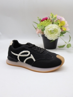 Buty sportowe damskie na płaskim (36-41) WX-186 BLACK