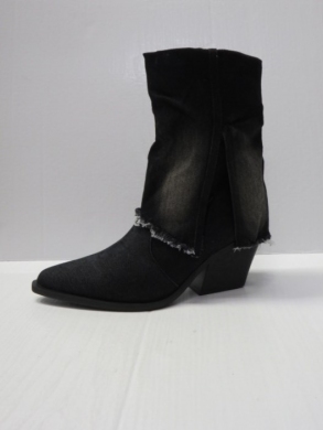 Kozaki damskie na obcasie (36-41) 668 BLACK