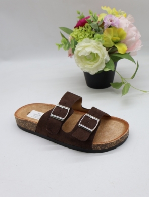 Klapki damskie na płaskim (36-41) SO-055 BROWN