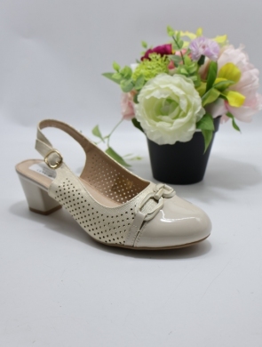 Sandały damskie na obcasie (36-41) 6254-2 BEIGE
