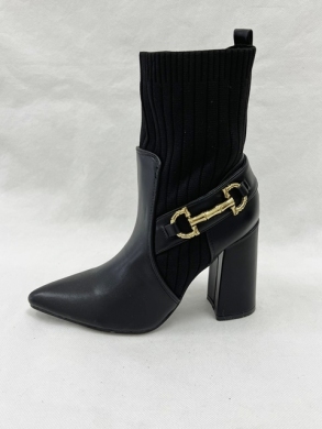 Kozaki damskie na obcasie (36-41) BMO7330 BLACK