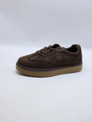 Buty sportowe damskie na płaskim (36-41) V1001 BROWN