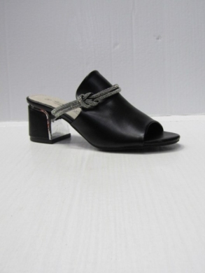 Klapki damskie na obcasie (36-41) 0682 BLACK