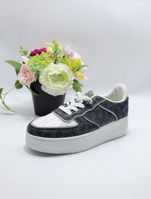 Buty sportowe damskie na płaskim (36-41) 8-23 BLACK