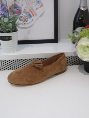 Mokasyny damskie na płaskim (36-41) B835 DBEIGE