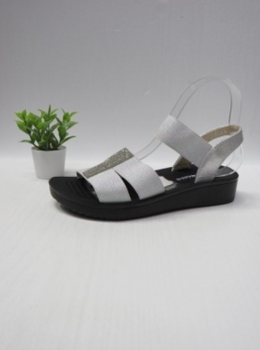 Sandały damskie na płaskim (36-41) R222-4 SILVER