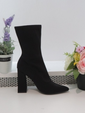 Botki damskie na obcasie (36-41) MVP320 BLACK