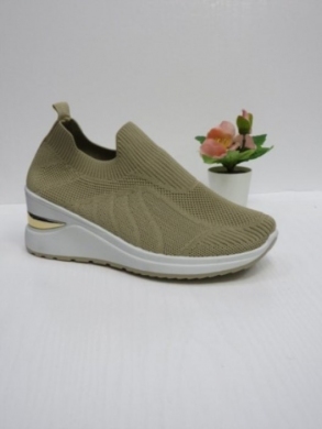 Buty sportowe damskie na koturnie (36-41) ANB-13 KHAKI