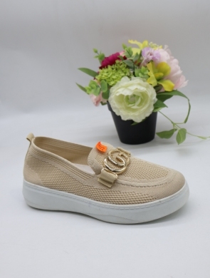 Buty sportowe damskie na płaskim (36-41) 2820 BEIGE