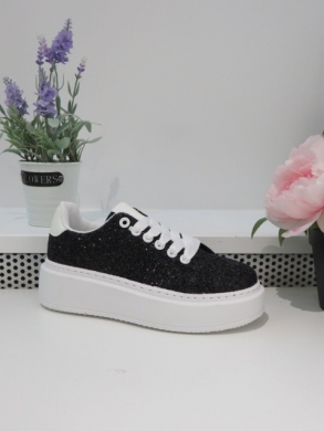 Buty sportowe damskie na płaskim (36-41) 9290 BLACK