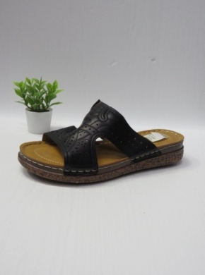 Klapki damskie na płaskim (36-41) 2505-6 BLACK