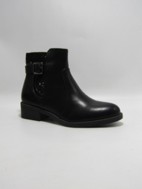 Botki damskie ocieplane na płaskim (36-41) H8-532A BLACK