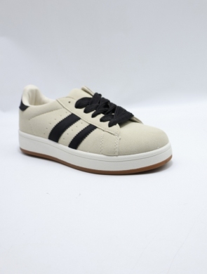 Buty sportowe damskie na płaskim (36-41) JD-50 BEIGE/BLACK
