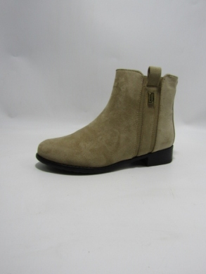 Botki damskie ocieplane na płaskim (36-41) H2178C KHAKI