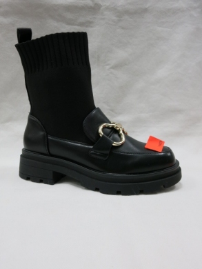 Botki damskie na płaskim (36-41) 8025 BLACK