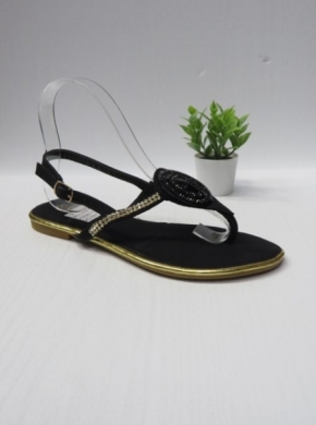 Sandały damskie na płaskim (36-41) 014-26 BLACK