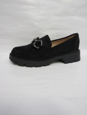 Półbuty damskie na płaskim (36-41) W-203 BLACK